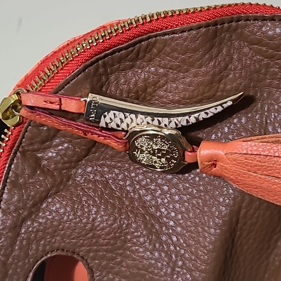 Vince Camuto Leather Monnogram Handbag - Picture 4 of 10